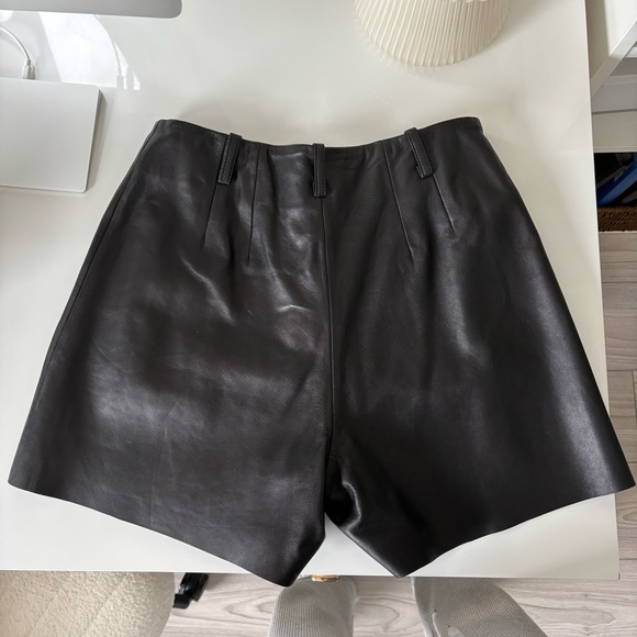 REFORMATION Veda Leather High Rise Short - Picture 10 of 14